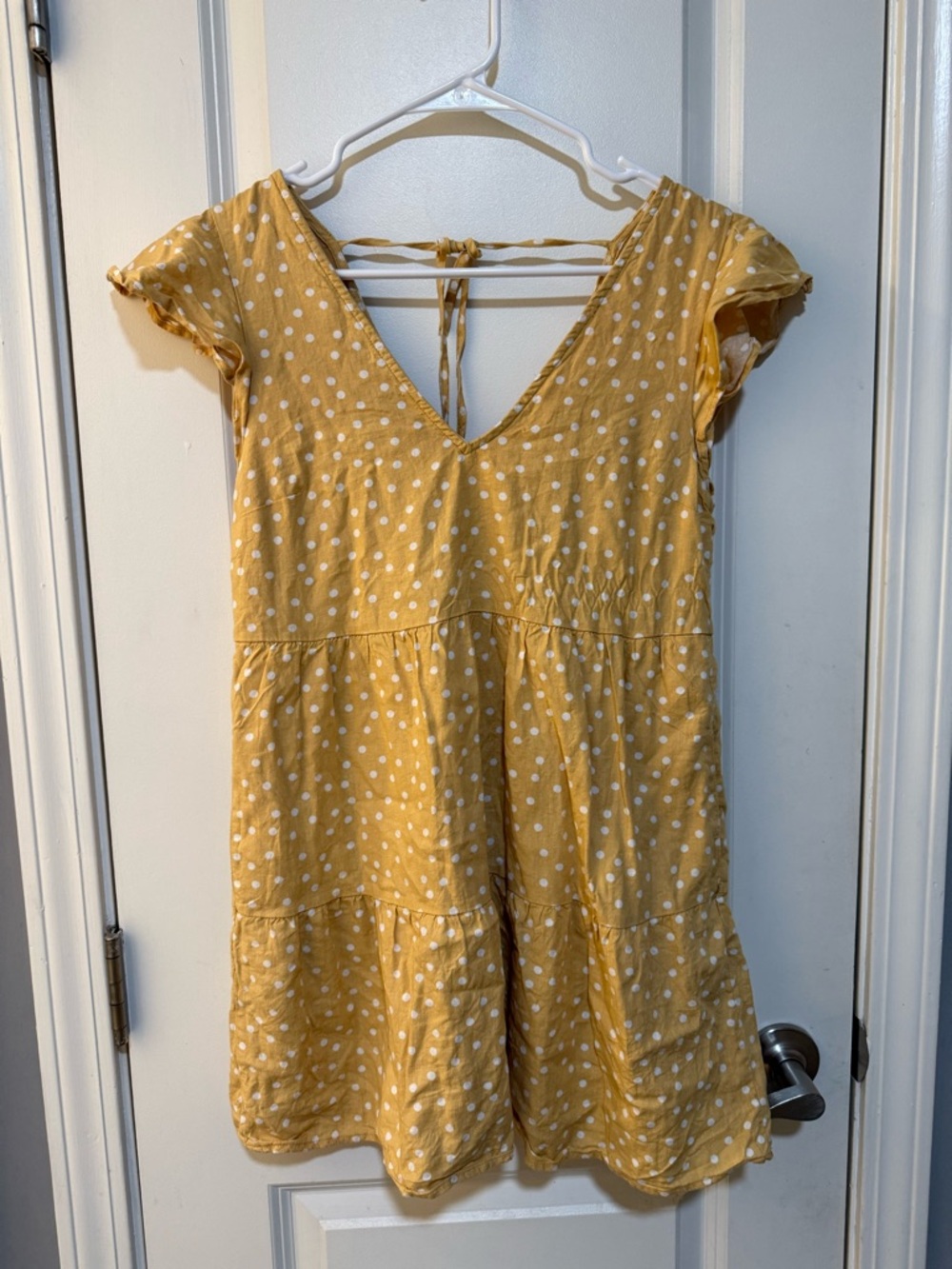 Abercrombie and Fitch Yellow Polka Dot Dress
